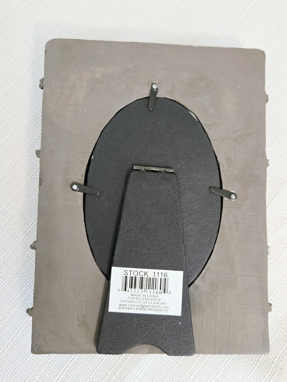 Good Luck Horseshoe Picture Frame Barb Wire Skull Rustic Weathered Look Western